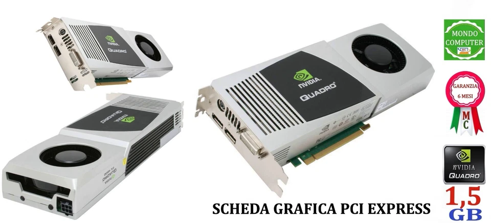 SCHEDA GRAFICA PCI EXPRESS  1 GB NVIDIA QUADRO FX4800  GDDR3 - Immagine 1 di 1