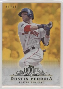 2013 Topps Tribute Gold /25 Dustin Pedroia #12