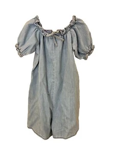 Zara Girls Denim Romper - Picture 1 of 9