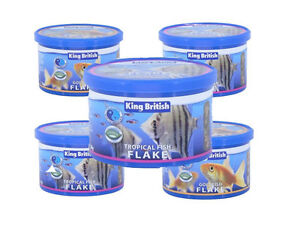 King British Tropical fish / Goldfish Flake food, NOT A REFILL, GENUINE, SEALED