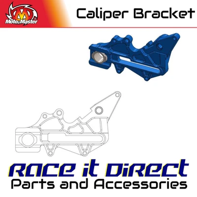 Soporte de pinza de freno para KTM 300 EXC 2004-2006 trasero 220 mm reubicación OEM azul MM Foto 1 de 4