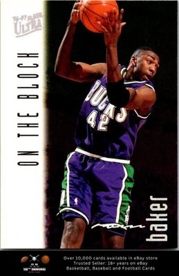 1996-97 Fleer Ultra On the Block #124 Vin Baker - Imagem 1 de 2