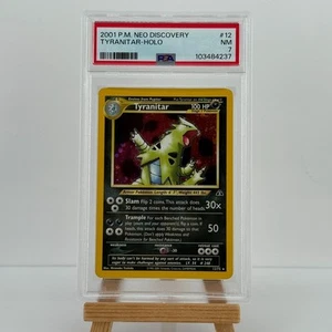 Tyranitar Holo #12 Neo Discovery Pokemon TCG 2001 PSA 7 NM Rare - Picture 1 of 2