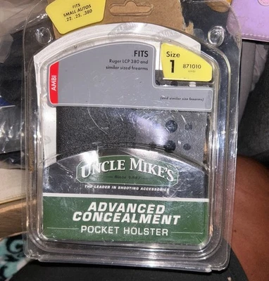 UNCLE MIKES Size 1 Pocket Holster - Ruger LCP 380 and similar firearms - 871010 - Image 1 of 2