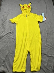 Pokemon Pikachu Hooded Costume Youth Medium 8/10 Flame Resistant One Piece - Picture 1 of 13