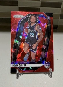 2024-25 Panini Prizm Devin Carter Red Mosaic Rookie Sacramento Kings - Foto 1 di 2