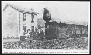 1981  --  TRAIN EN GARE DE LA MOTHE SAINT HERAY EN HIVER . 3U309 - Picture 1 of 1