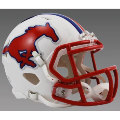Southern Methodist (SMU) Mustangs NCAA Mini Speed Football Helmet - NCAA Cover