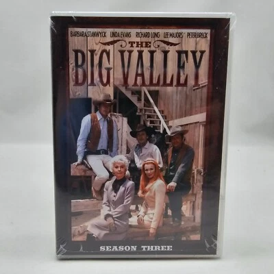 THE BIG VALLEY SEASON THREE (3), DVD Set, 26 Episodes, 22 Hours, Color, SEALED - Image 1 of 4