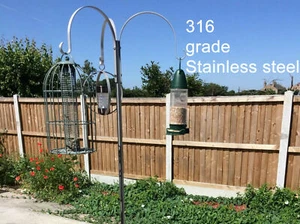 Wild Bird Feeding Station in Stainless Steel 316 grade bird feeder station - Foto 1 di 6