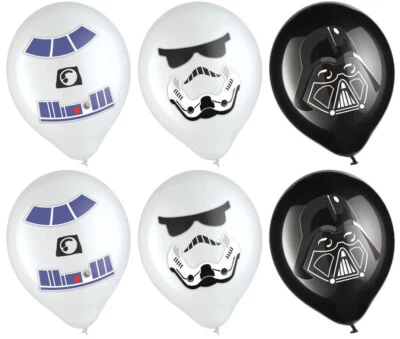 Kit de decoración de cumpleaños globo de látex Star Wars Galaxy of Adventures, 12 pulgadas, 6 quilates Foto 1 de 4