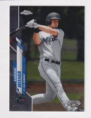 2020 Topps Pro Debut CHROME #PDC-170 KAMERON MISNER RC Rookie Tampa Bay Rays - Image 1 of 2