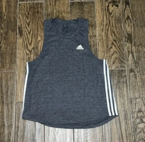 Damen Adidas Aeroready Primegreen ärmelloses Training grau weiß Tank Top Gr. L - Bild 1 von 2