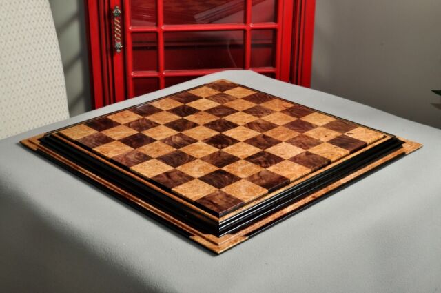  The House of Staunton Folding Walnut & Maple Wooden Chess Board  - 2.25 with Notation & Logo : Toys & Games