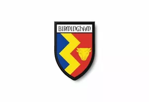 Patch printed shield embroidery border badge souvenir flag county birmingham - Bild 1 von 1