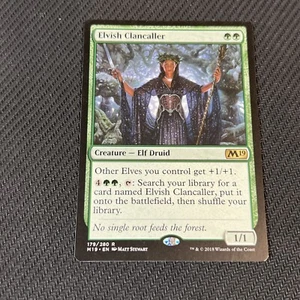 Elvish Clancaller Magic The Gathering Mtg Rare M19 Card - Imagen 1 de 4