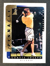 Curtis Joseph 1996-97 Pinnacle Be A Player Auto on Card Autograph #206 Oilers