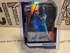 Ryan Spikes 2021 Elite Extra 🔥 Auto Blue #d /87 Die-Cut 🔥 Rays Prospect - Picture 1 of 2