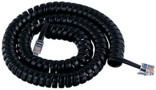 NEC DTZ-24D-3 (BK) TEL DZV(XD)W-3Y BK 650004 12FT Phone Handset Curly Cord Black - Image 1 of 1