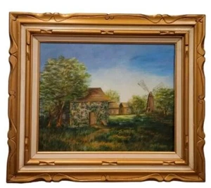Dipinto olio su tela vintage. Di Artista Jean B. Egan - Foto 1 di 9