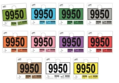 1000 Car Dealer Service Dispatch Hang Tags Mechanic Repair Shop 3 Piece System - Image 1 of 4