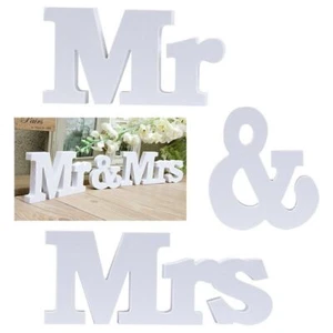 Mr &Mrs Buchstaben Schriftzug Hochzeit stehend Dekoration Tischdeko Wedding Deko - Bild 1 von 9
