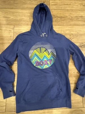 Sudadera con Capucha De Colección Roxy Desteñida S Boxy Surf Skate Grunge Billabong OP Vaporwave Años 90 Y2K TC Foto 1 de 4