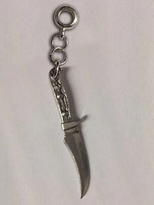 Hunting Knife with 5mm Hole to fit Pendant Charm Bracelet European refT25 - Picture 1 of 1