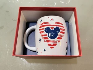 Starbucks Americana Mickey Heart Disney Parks Limited Edition Mug NEW IN BOX - Picture 1 of 8