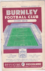 1957 - 1958 Burnley v Sunderland Oct 12 - Picture 1 of 1