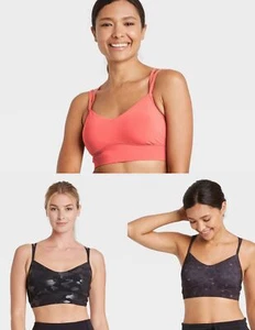 Women's Low Support Strappy Longline Bra-All in Motion-Various Colors/Sizes-S410 - Picture 1 of 12