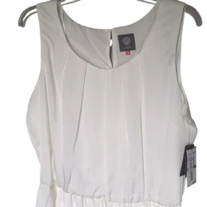 Vince Camuto NWT Women's Antique White Polyester Size 14 Sleeveless Dress - Picture 1 of 11