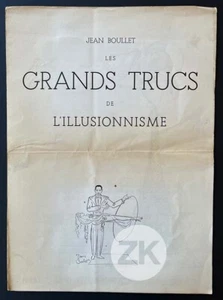 ILLUSIONNISME Truc Magie Tour Eiffel Houdini Méliès Magicien Jean BOULLET 1950s - Foto 1 di 4