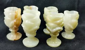 Polished Hand Carved Onyx Candle Holder from Karachi/Pakistan - Picture 1 of 6