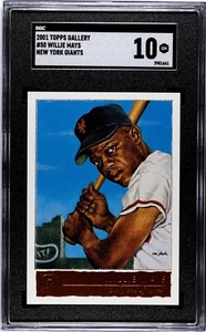 Willie mays 2001 Topps Gallery #50 gold foil ~ Giants - Picture 1 of 3