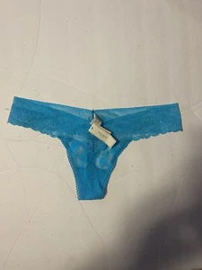 sexy lace thong for women Size M Color sky blue New - Picture 1 of 4