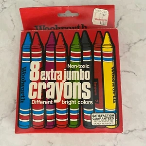 Woolworth 8 Extra Jumbo Buntstifte Schule ungiftig verschiedene helle Farben für Kinder - Bild 1 von 7