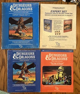 SET 2 EXPERT RULES: Dungeons & Dragons 1983: No Dice - Picture 1 of 13