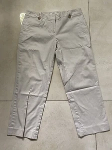 Ann Taylor Loft Marisa Tan Beige Crop Pants Size 4 - Picture 1 of 6