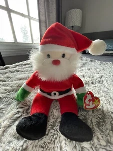 TY Beanie Baby - SANTA der Weihnachtsmann (9 Zoll) - Neu mit Etikett Stofftier Spielzeug - Bild 1 von 2