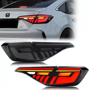 LED Sequential Tail Lights for Honda Civic 11th Gen 2022-2024 Sedan Rear Lamps - Picture 1 of 5