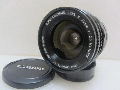 ~RARE~ Canon Super-Canomatic R 35mm 1:2.5 Breach Mount Lens c1959 #10785 - Image 1 of 4