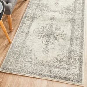 ALFOMBRA CORREDOR MODERNA DISEÑO TRADICIONAL ANATOLIA PLATA DESCOLORIDA 3 Tallas **NUEVA* - Imagen 1 de 30
