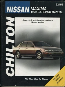 Libro manual de reparación y diagramas de cableado Chilton Nissan Máxima 1993-2004 #52452 - Imagen 1 de 9