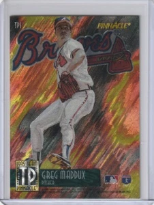 GREG MADDUX / MIKE MUSSINA 1995 Pinnacle #TP1 Team Pinnacle Insert Card - Picture 1 of 2