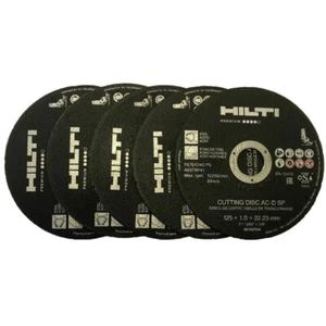5x HILTI INOX Trennscheiben 125 mm Edelstahl 1.0 mm 2150704 - Bild 1 von 1