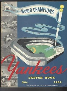 1952 NEW YORK YANKEES JAHRBUCH EX-EX/MT BERRA MANTLE LOPAT SAIN REYNOLDS RIZZUT - Bild 1 von 1
