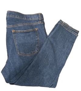 Pantalones de mezclilla para mujer Abercrombie & Fitch 18R/34 tobillo recto ajustados tiro alto lavado mediano - Imagen 1 de 11