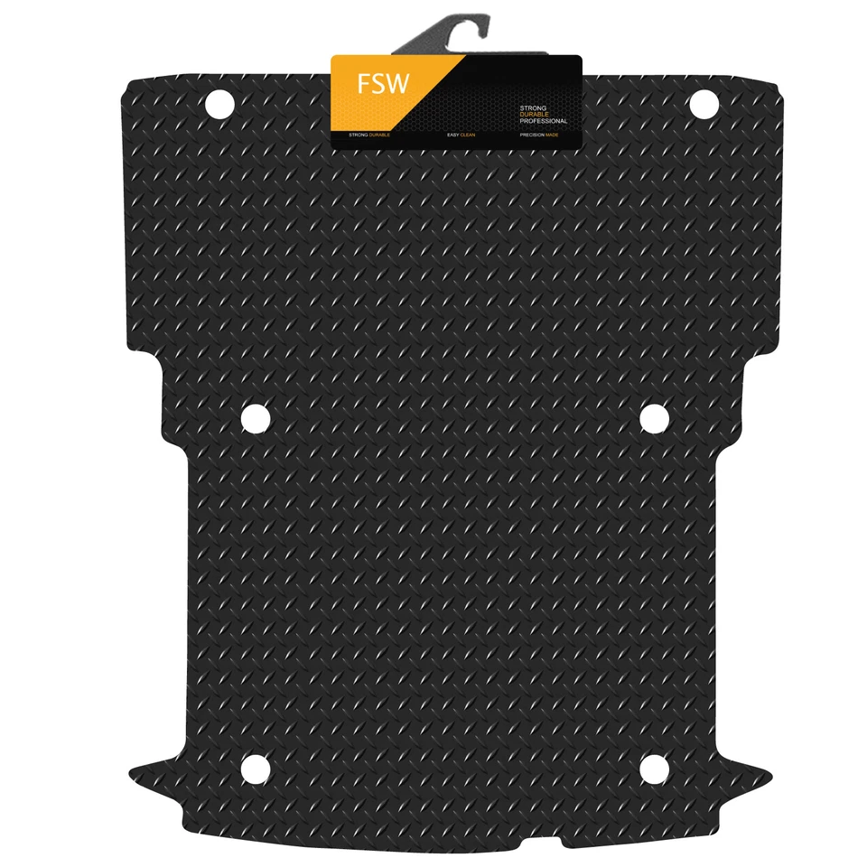 Fits Vauxhall Combo SWB L1 Van 2012-2018 Tailored 3MM Heavy Duty Rubber Rear Mat - Image 1 of 4