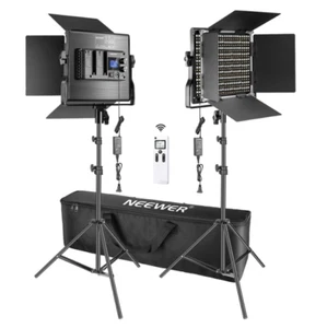 LED Panel Video Light Kit Photography, 2.4G Wireless Remote, Studio Shooting RGB - Picture 1 of 15
